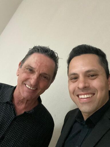 Danilo Bachega com Paulo Miklos