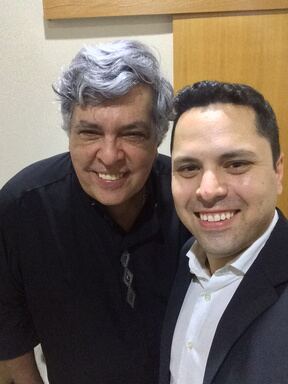 Danilo Bachega com Sidney Magal
